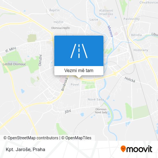 Kpt. Jaroše mapa
