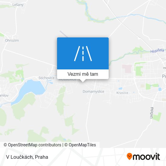 V Loučkách mapa