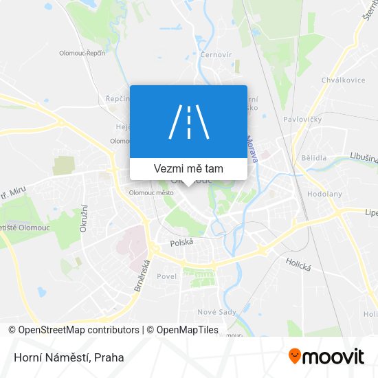 Horní Náměstí mapa