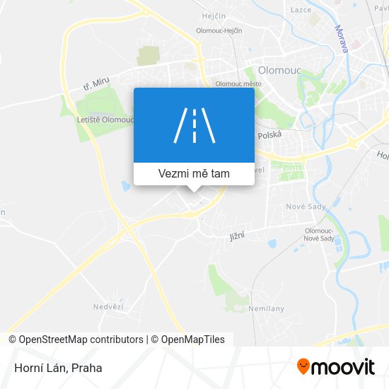 Horní Lán mapa