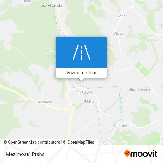 Mezimostí mapa