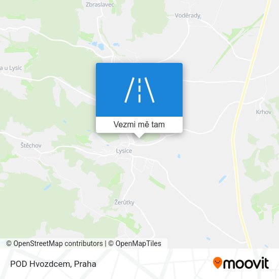 POD Hvozdcem mapa