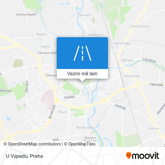 U Výpadu mapa