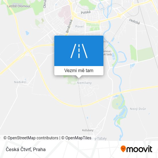 Česká Čtvrť mapa