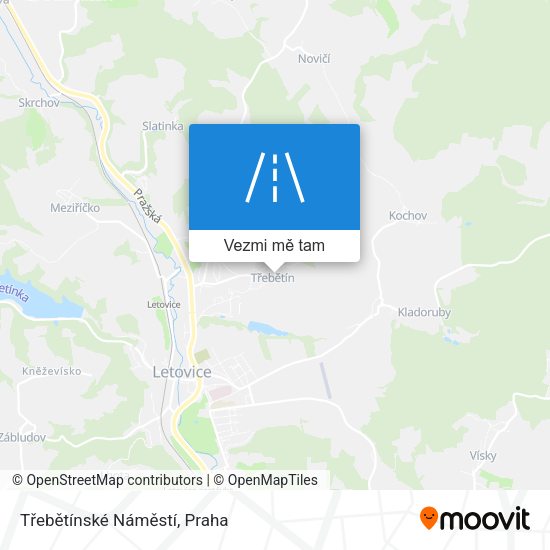 Třebětínské Náměstí mapa