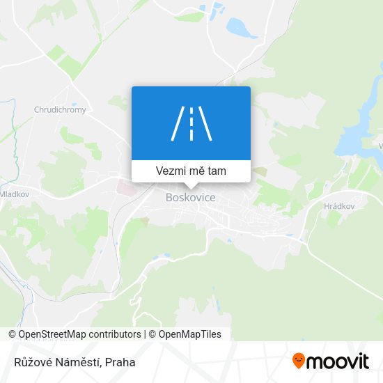 Růžové Náměstí mapa