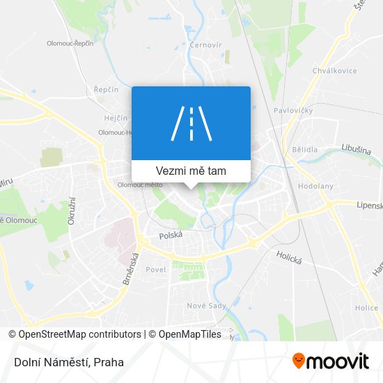 Dolní Náměstí mapa