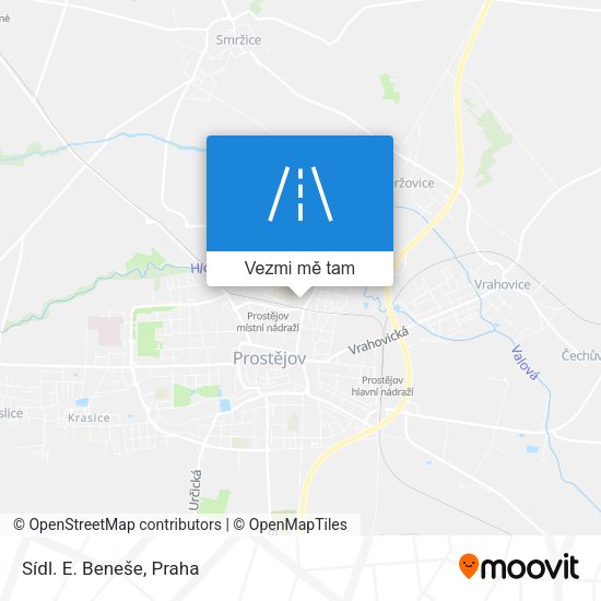 Sídl. E. Beneše mapa