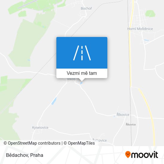 Bědachov mapa