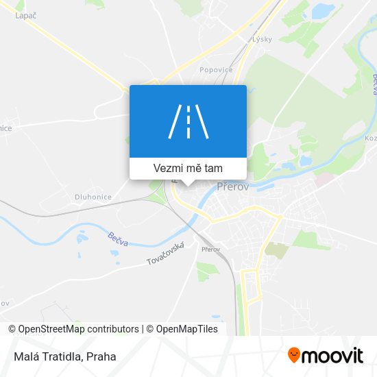 Malá Tratidla mapa