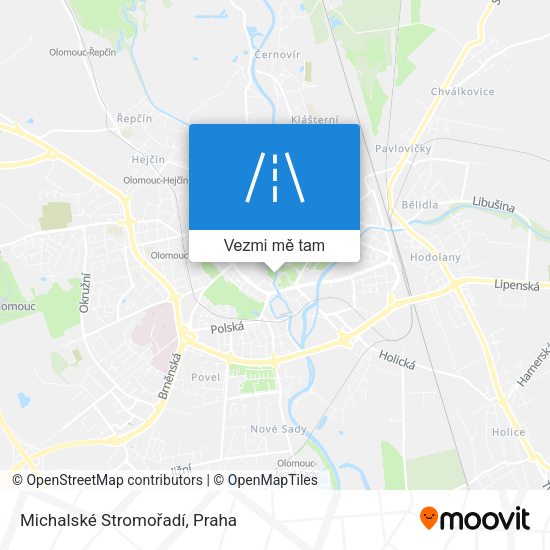 Michalské Stromořadí mapa