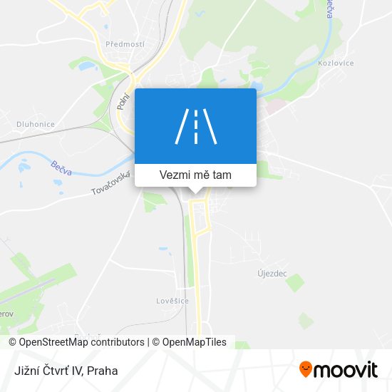 Jižní Čtvrť IV mapa