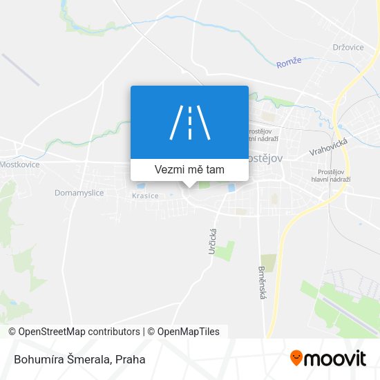 Bohumíra Šmerala mapa