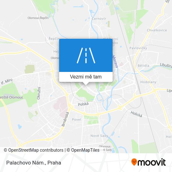 Palachovo Nám. mapa