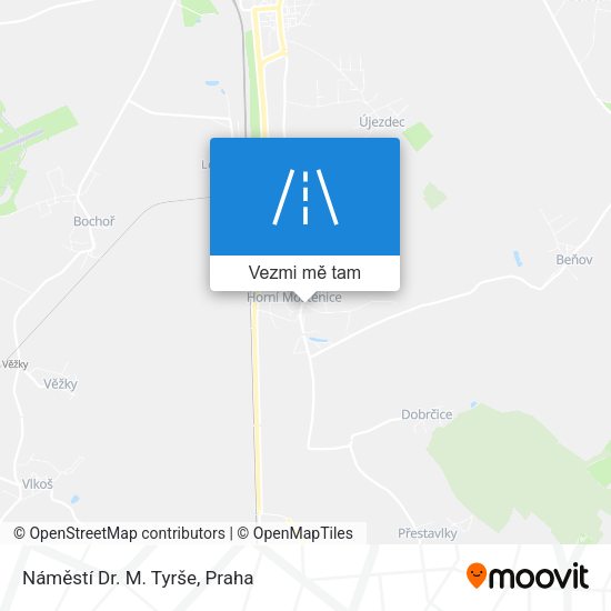 Náměstí Dr. M. Tyrše mapa