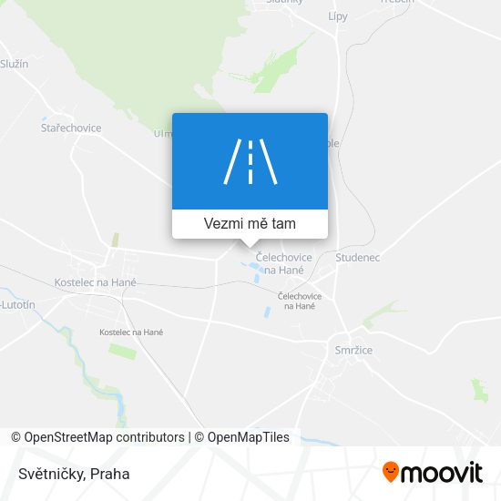 Světničky mapa