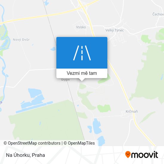 Na Úhorku mapa