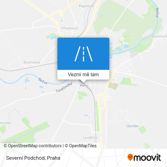 Severní Podchod mapa