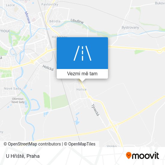 U Hřiště mapa