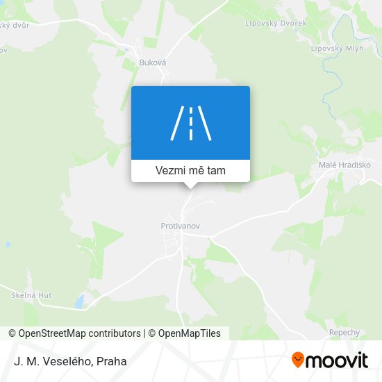 J. M. Veselého mapa