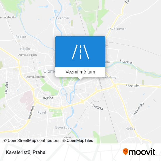Kavaleristů mapa
