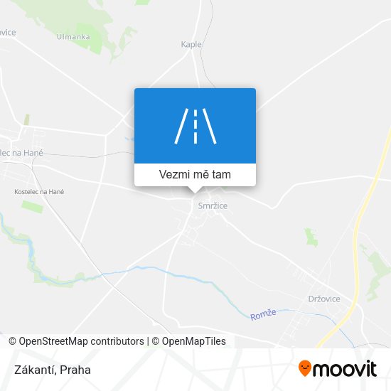 Zákantí mapa