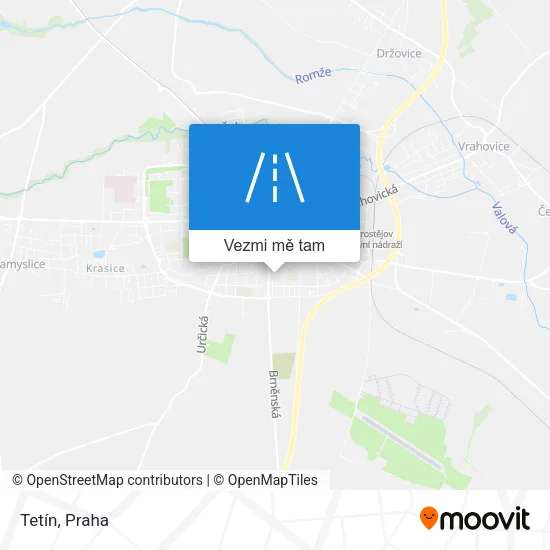 Tetín mapa
