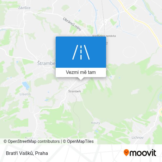 Bratří Vašků mapa