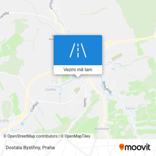 Dostála Bystřiny mapa
