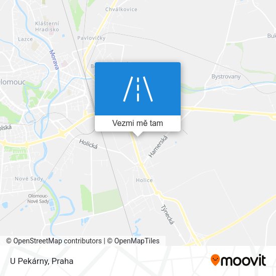 U Pekárny mapa