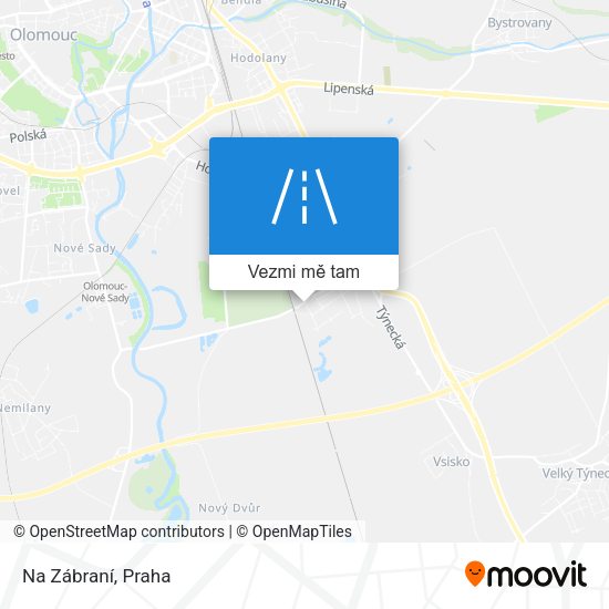 Na Zábraní mapa
