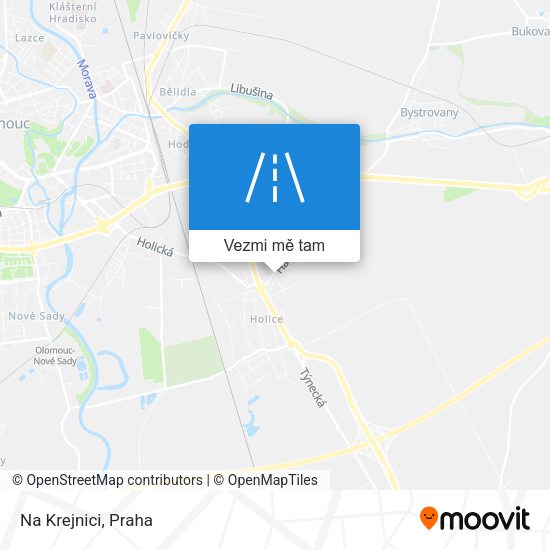 Na Krejnici mapa