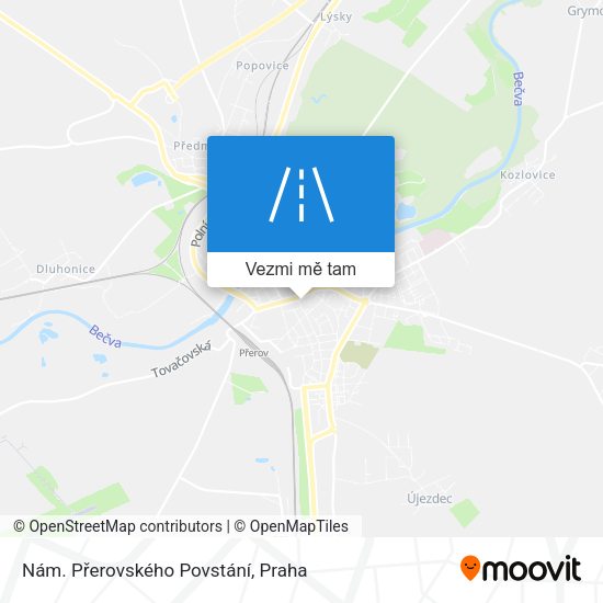 Nám. Přerovského Povstání mapa