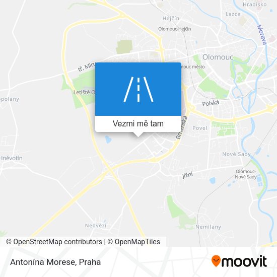 Antonína Morese mapa