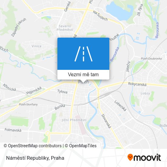 Náměstí Republiky mapa