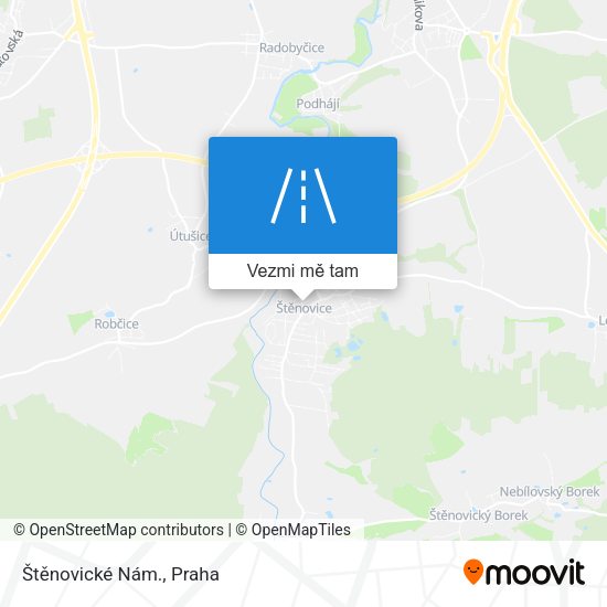 Štěnovické Nám. mapa