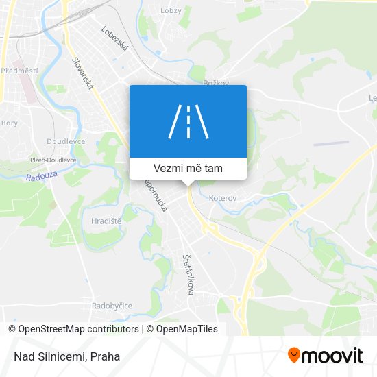 Nad Silnicemi mapa