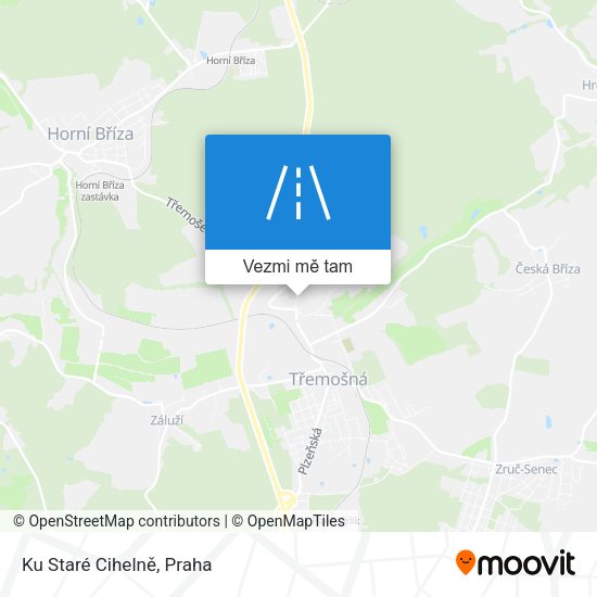 Ku Staré Cihelně mapa