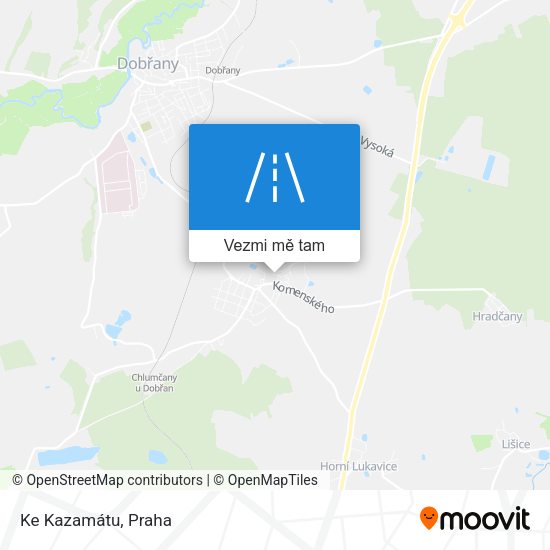 Ke Kazamátu mapa