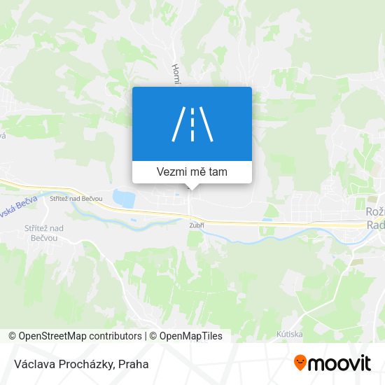 Václava Procházky mapa