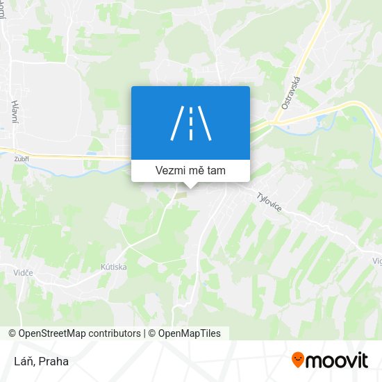 Láň mapa