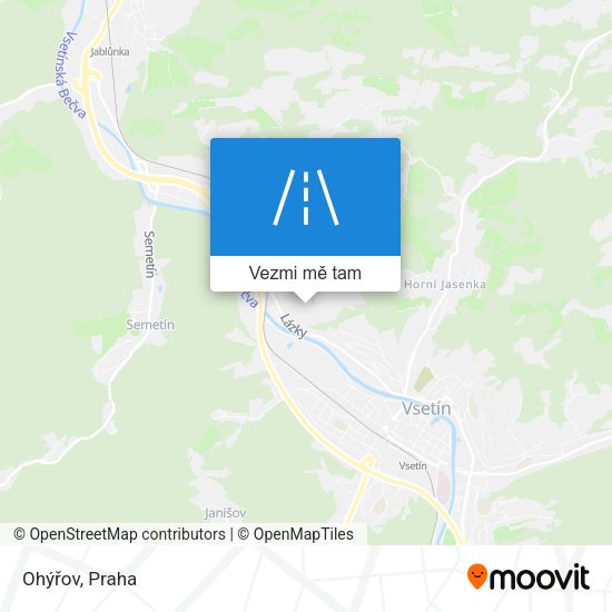 Ohýřov mapa