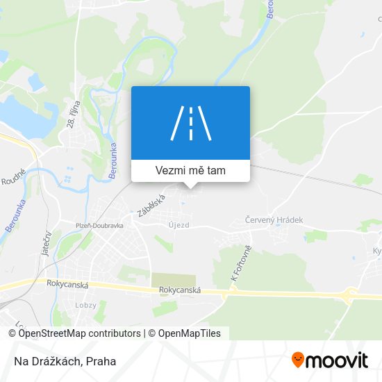 Na Drážkách mapa