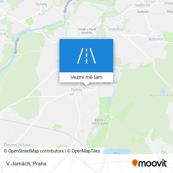 V Jamách mapa