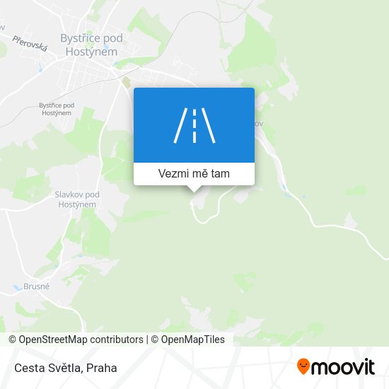 Cesta Světla mapa
