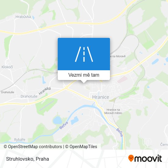 Struhlovsko mapa