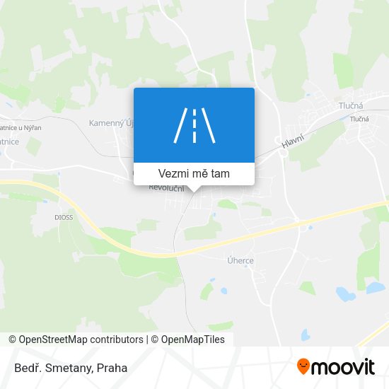 Bedř. Smetany mapa