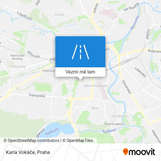 Karla Vokáče mapa