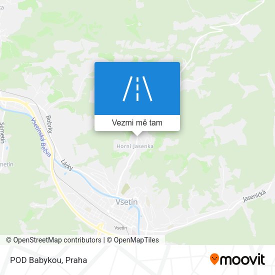 POD Babykou mapa