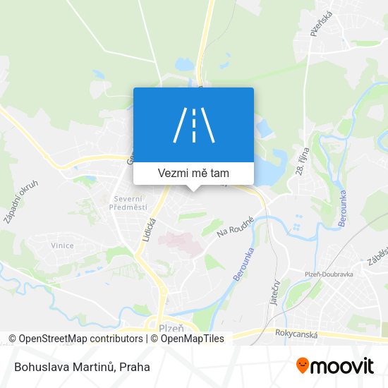 Bohuslava Martinů mapa